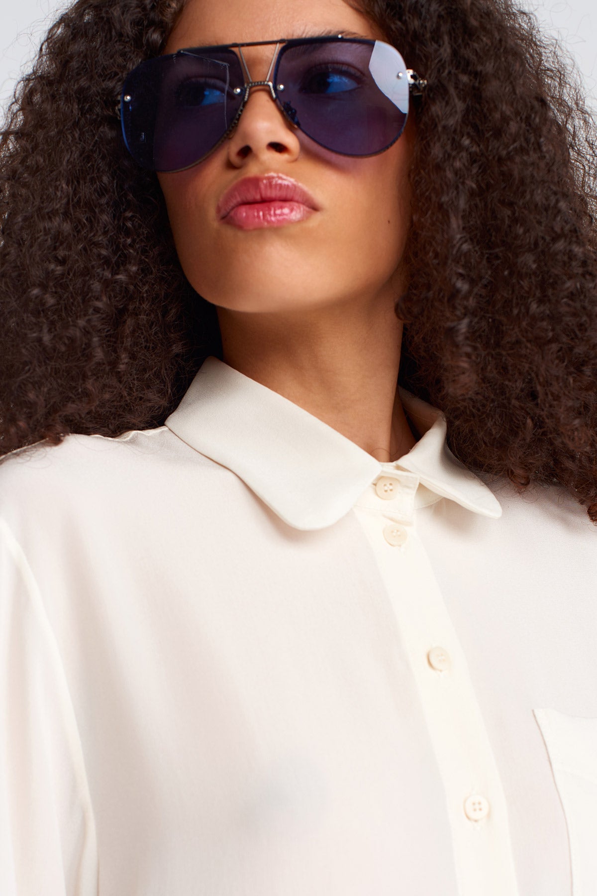 Natur Bebe Yaka Krep Gömlek-K251011056