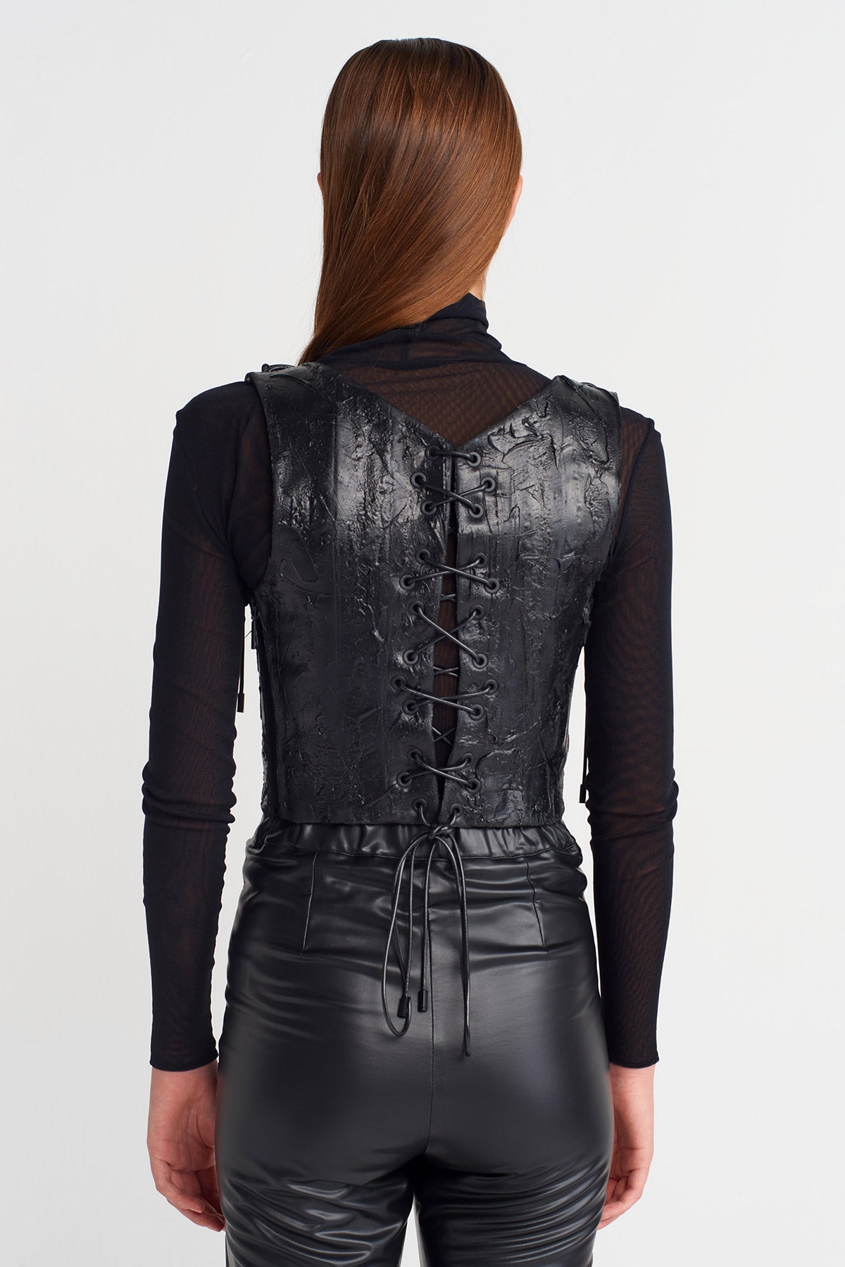 Siyah Bağcıklı Korse Büstiyer-K251011078