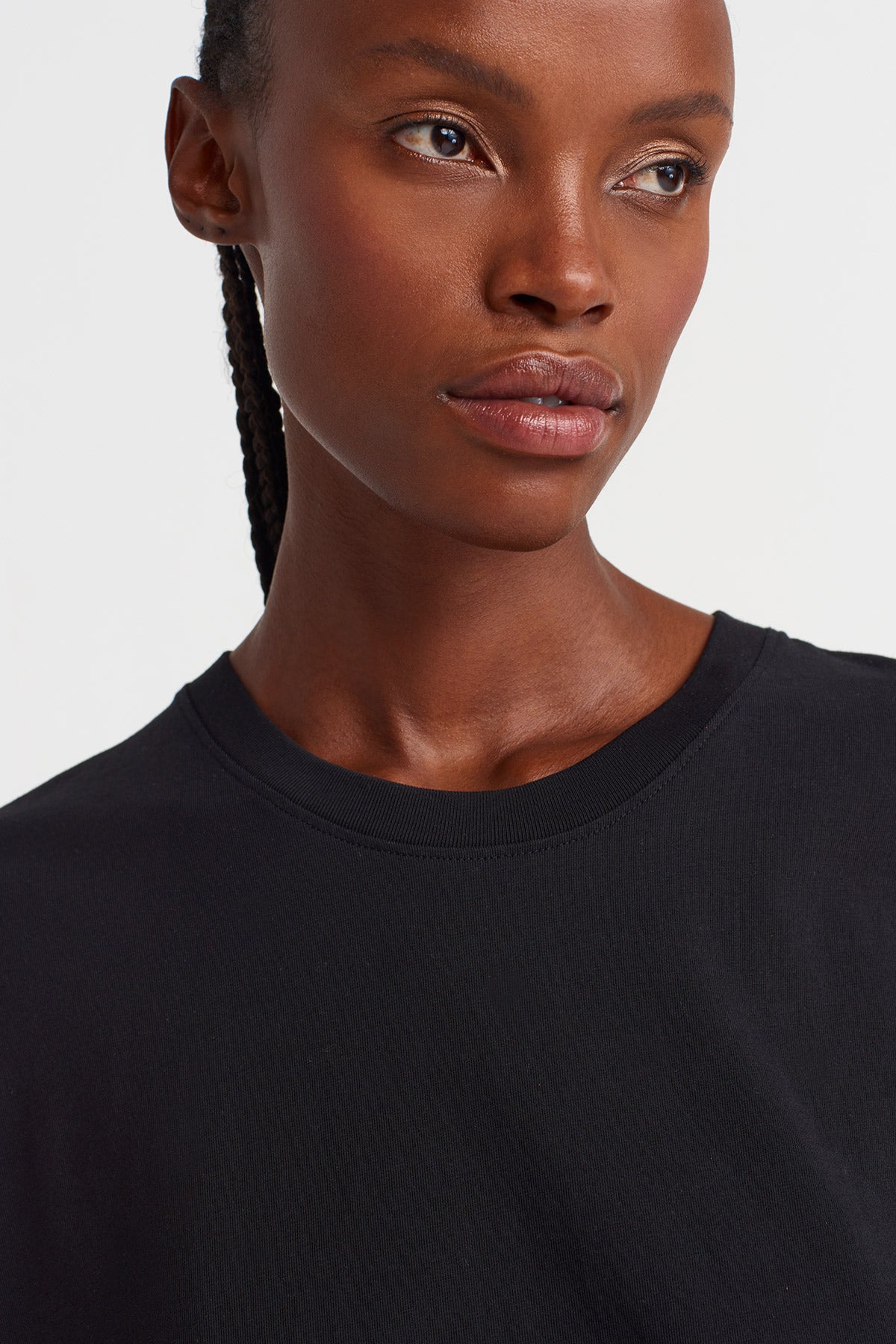 Siyah Oversize Basic Tişört-K251011102