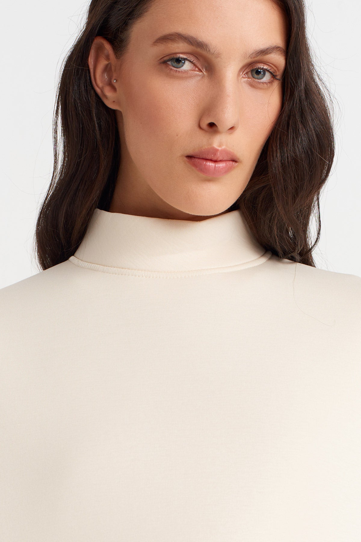 Natur Dalgıç Kumaş, Oversize T-shirt-K251011116