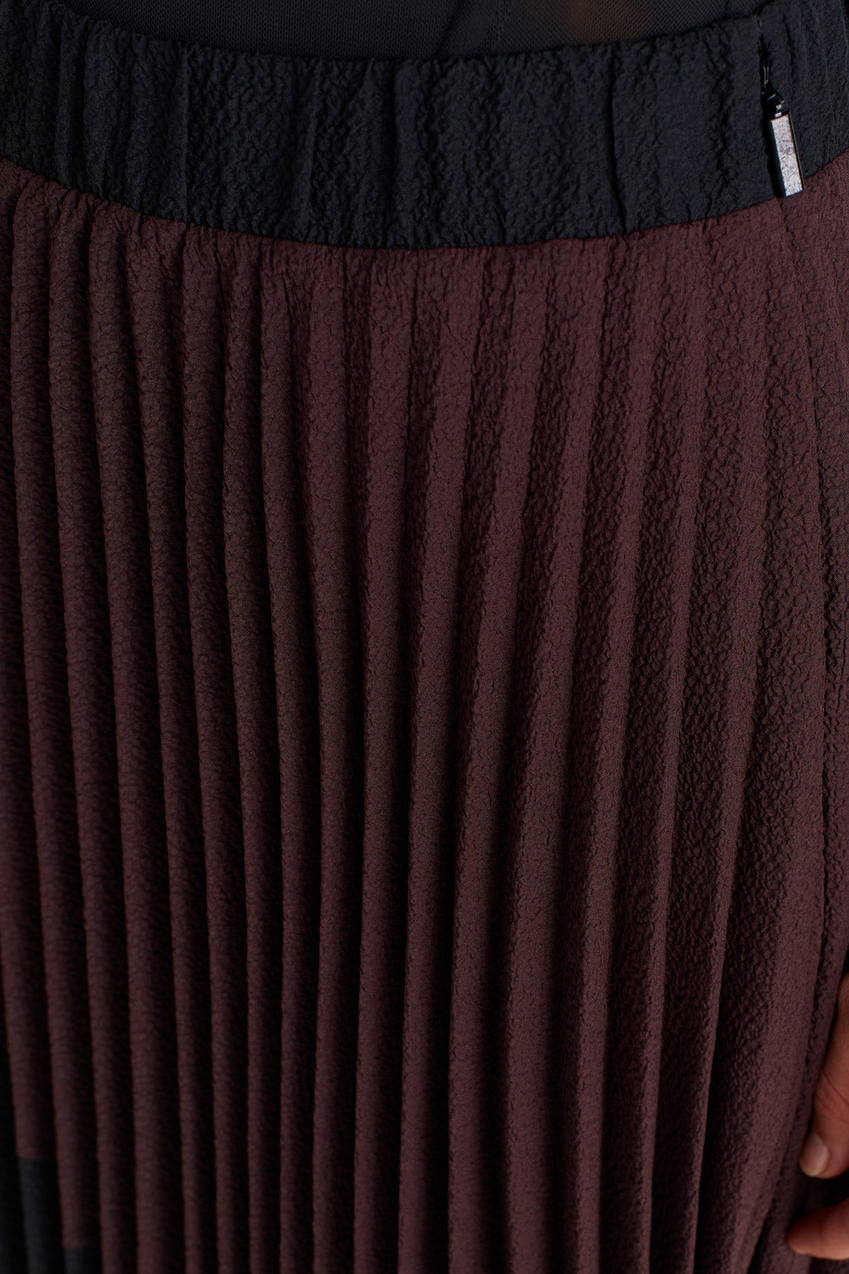 Multicolor Renk Bloklu Piliseli Etek-K252012028