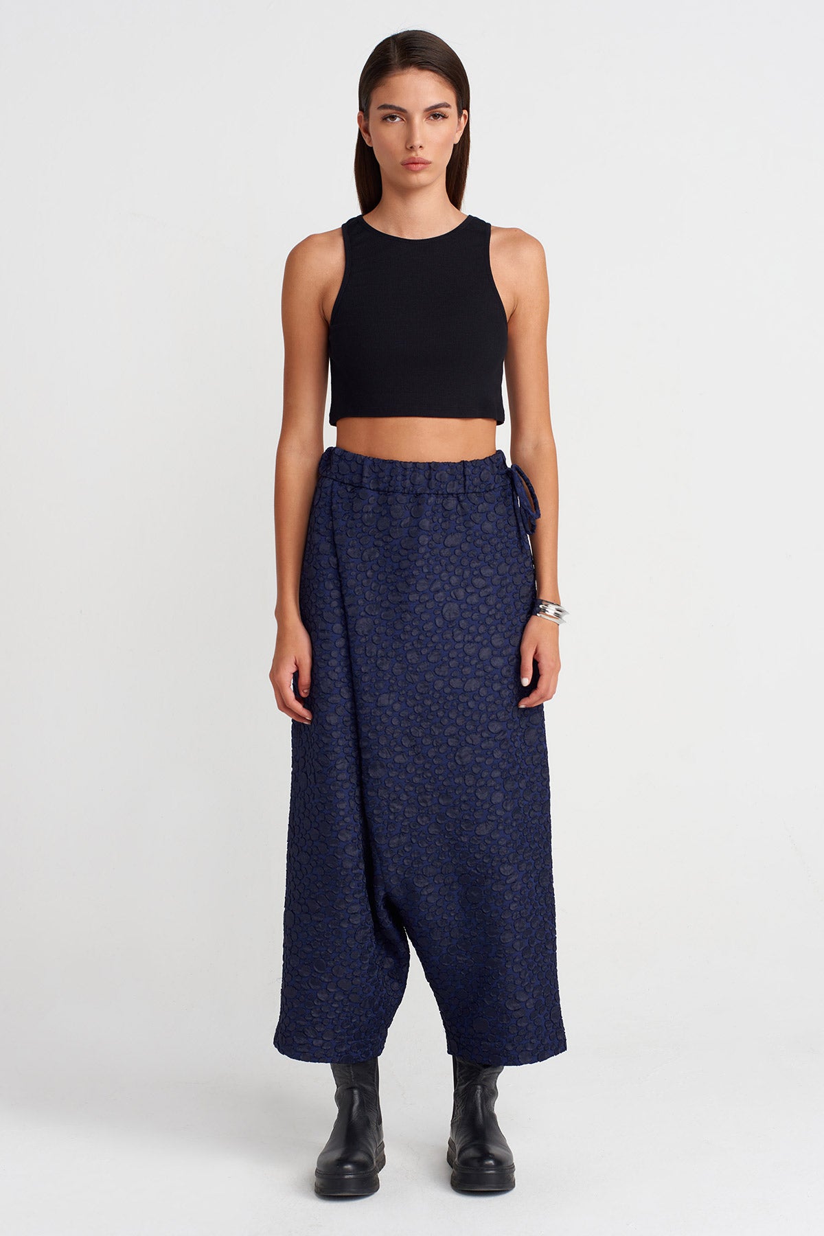 Mor Jakarlı Anvelop Şalvar-K253013080