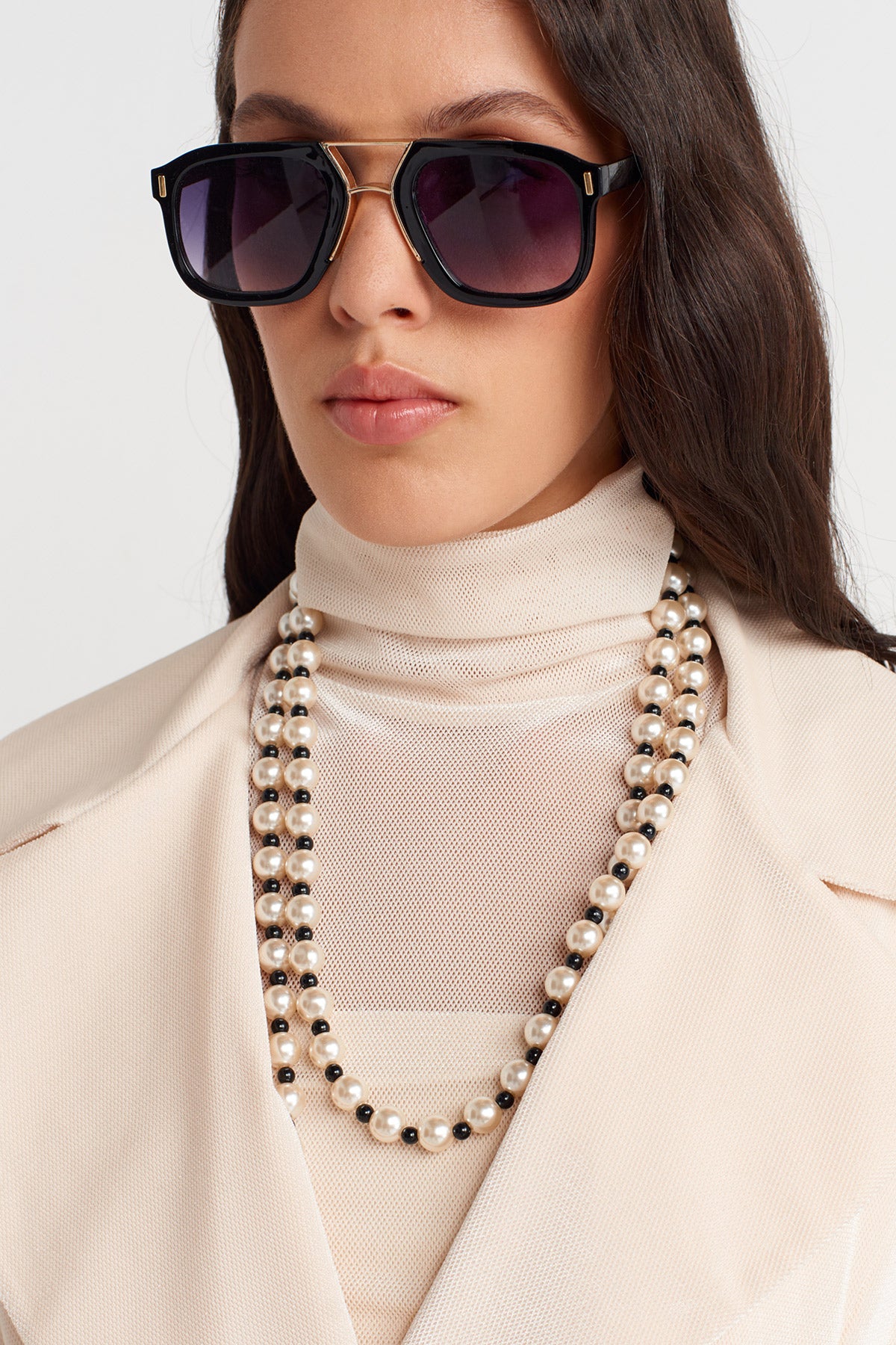 Natur Belden Bağlanır Uzun Ceket-K255015090