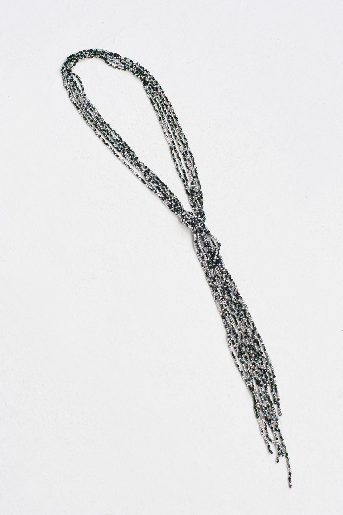 Black Long Bead Necklace-K259019003