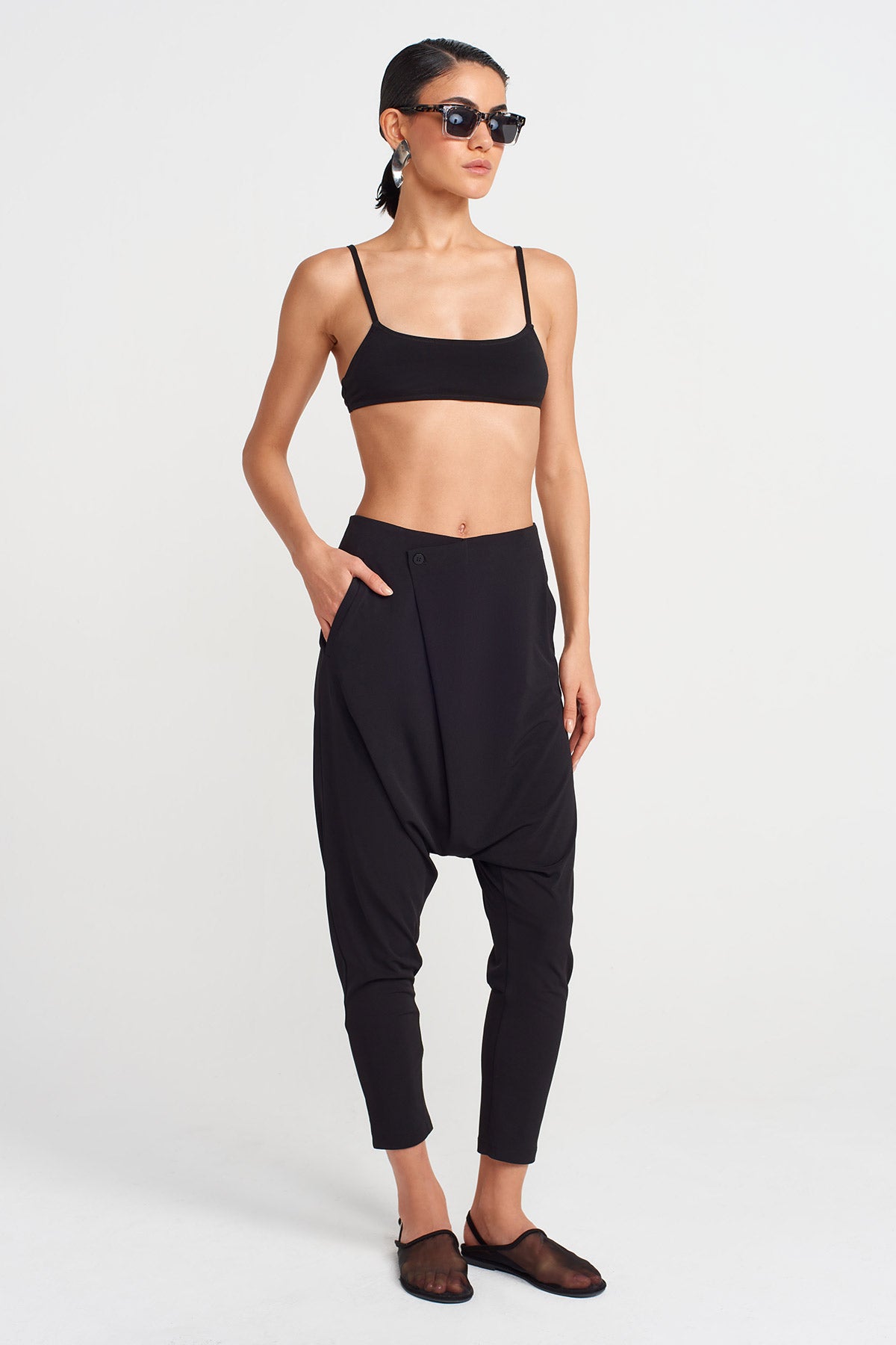 قميص جيرسي أسود مزدوج الصدر - Y253013074