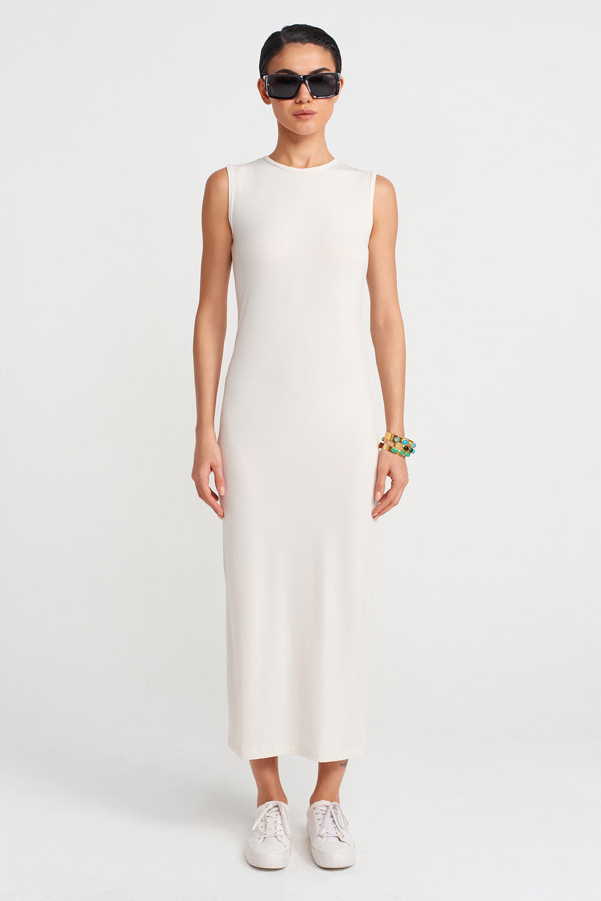 plain white jersey dress Womens White Jersey Dresses