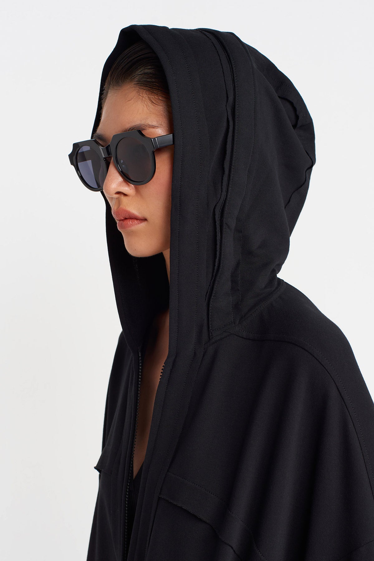 Black Pocket Detailed Jacket-Y255015097