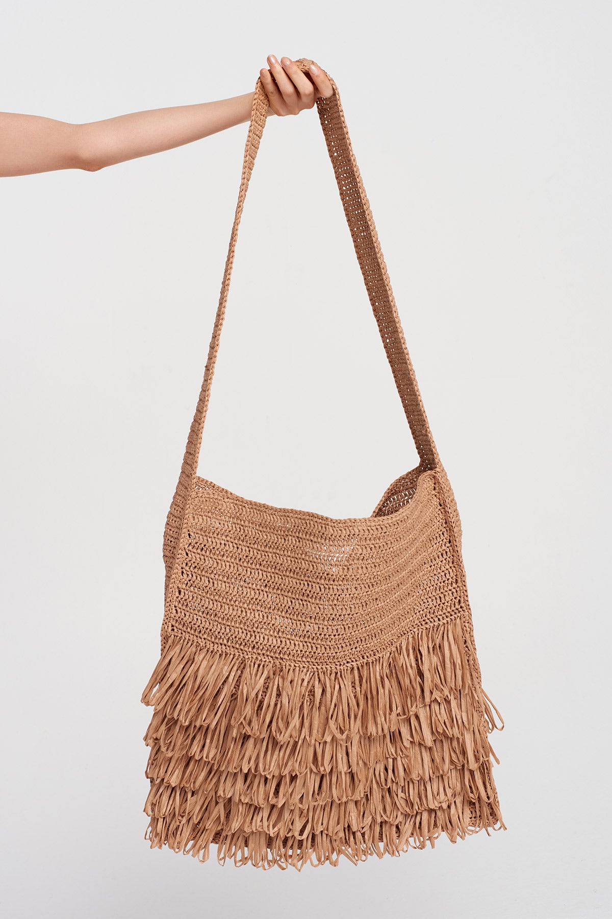 Bronze Knitted Shoulder Bag-Y258018020