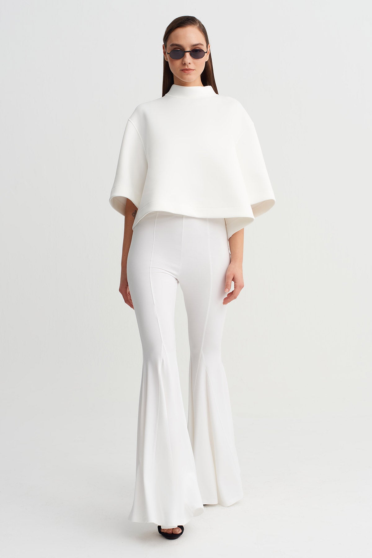 تيشيرت بأكمام قصيرة من قماش الغوص من أوف وايت - Y261011052