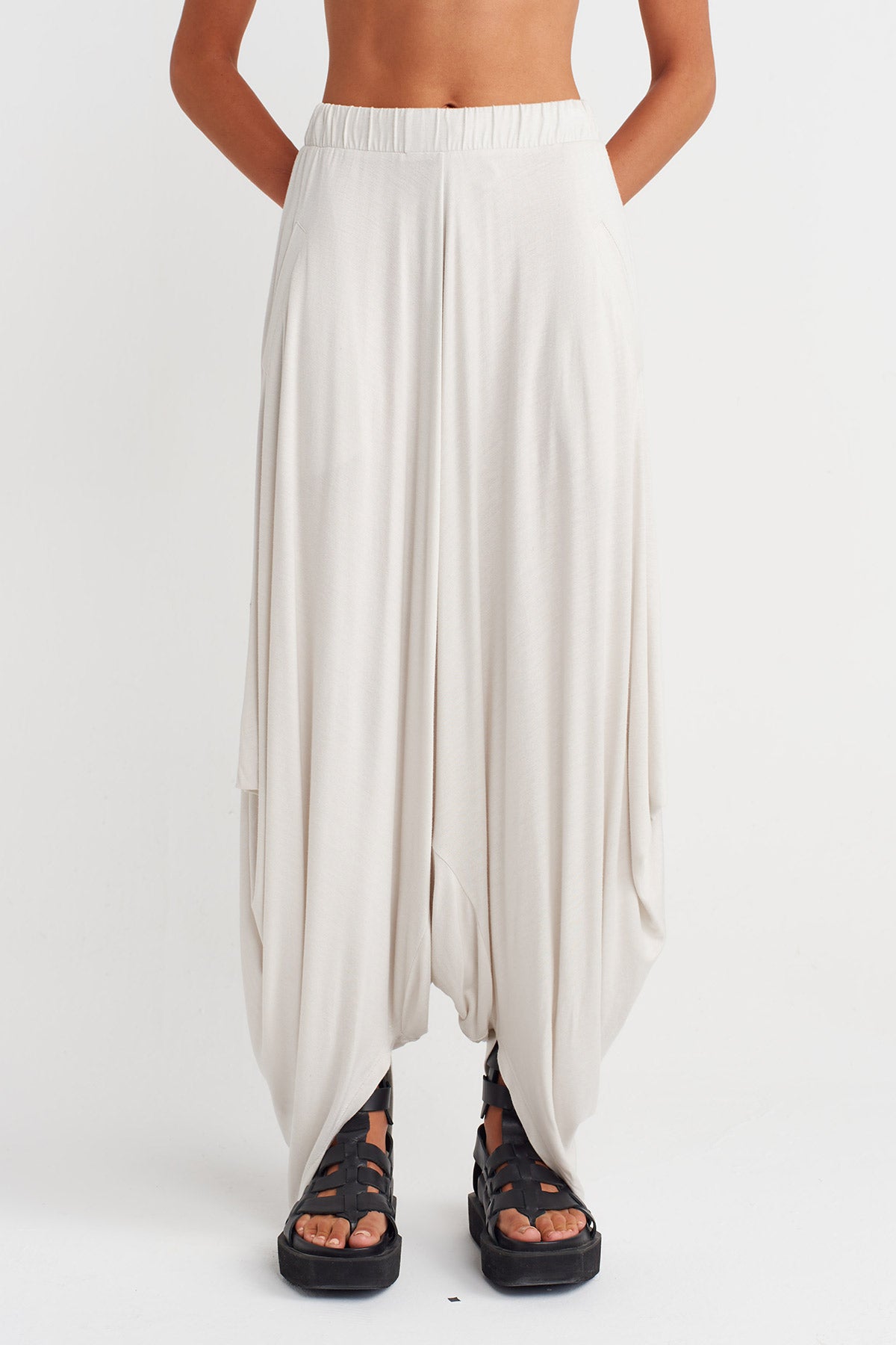 Sis Rengi Drapeli Jarse Şalvar-Y263013005