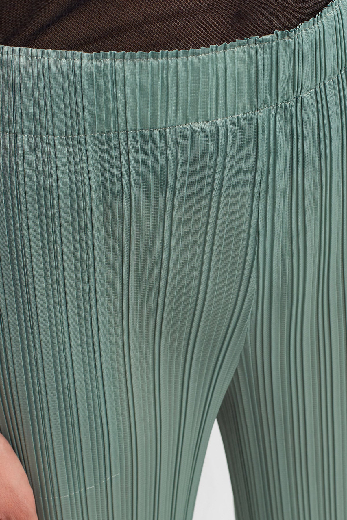 Yeşil Plise Pantolon-K233013013