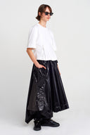 Off-White Zipper Detailed Basic T-shirt-K251011042