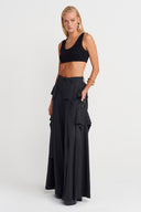 Siyah Kaşkorse Crop Body-K251011073