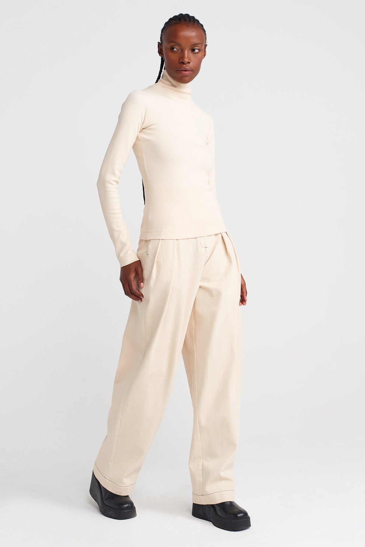 Natur Boğazlı Ribana Body-K251011098