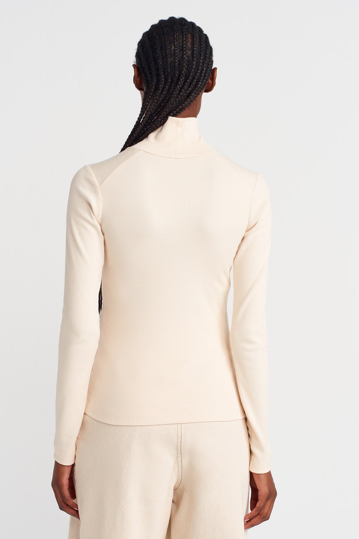 Natur Boğazlı Ribana Body-K251011098