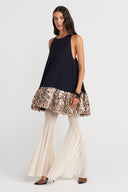 Black Sequined Halter Neck Short Dress-K254014087