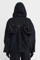 Siyah Dokulu Oversize Sweatshirt-K255015064