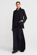 Siyah Cepli Hakim Yaka Jarse Hırka-K255015105