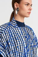 Saks Desenli Oversize Ceket-K255015112