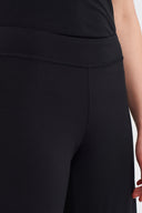 Siyah Bol Kesim Jarse Pantolon-K263013066