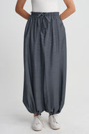 Siyah Mavi Balon Paça Pantolon-K263013075