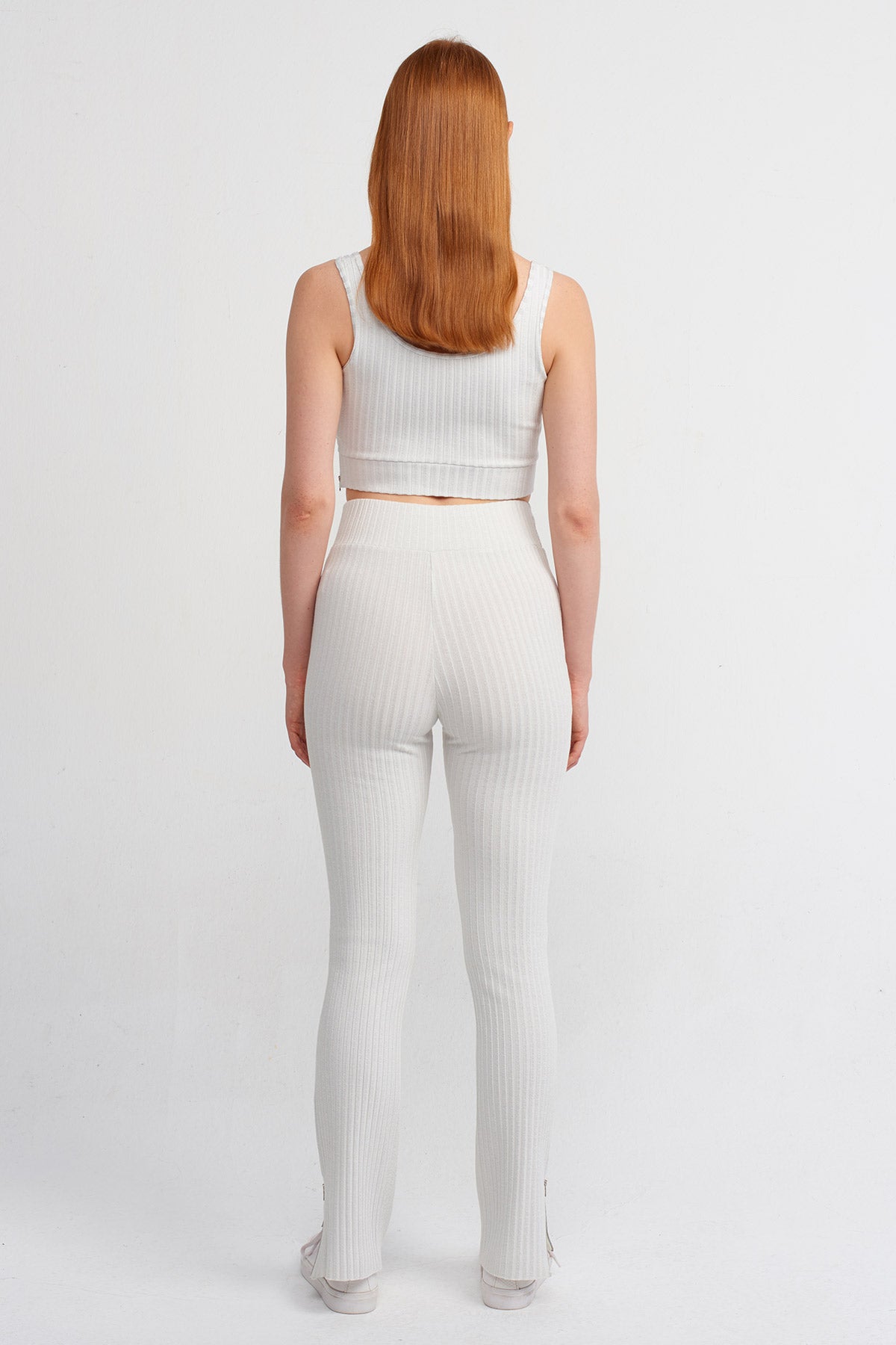 Buz Kaşkorse Yüksek Bel Pantolon-Y243013047