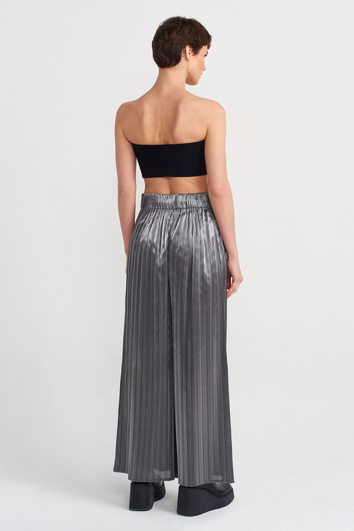 Steel Bol Plise Pantolon-Y243013052