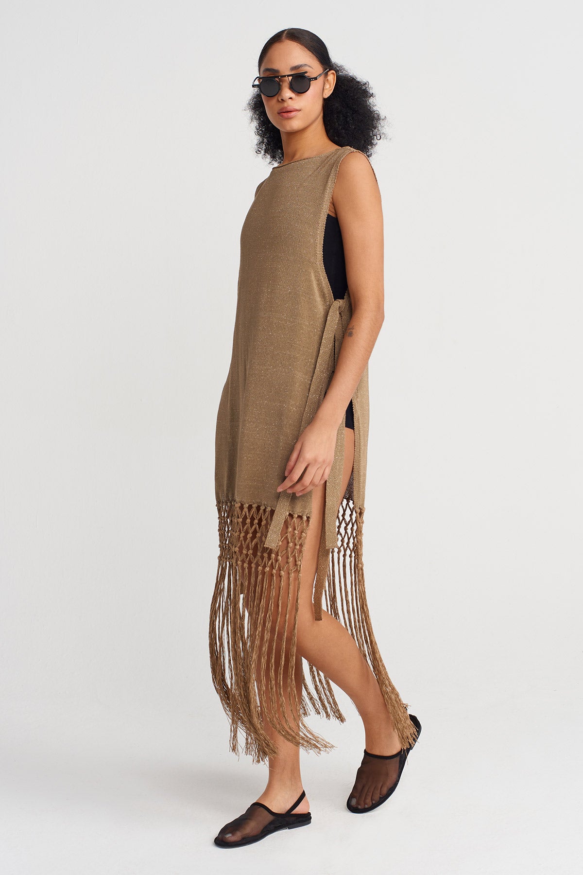 Bronz Triko, Yanlardan Bağlanır Tunik-Y251011138