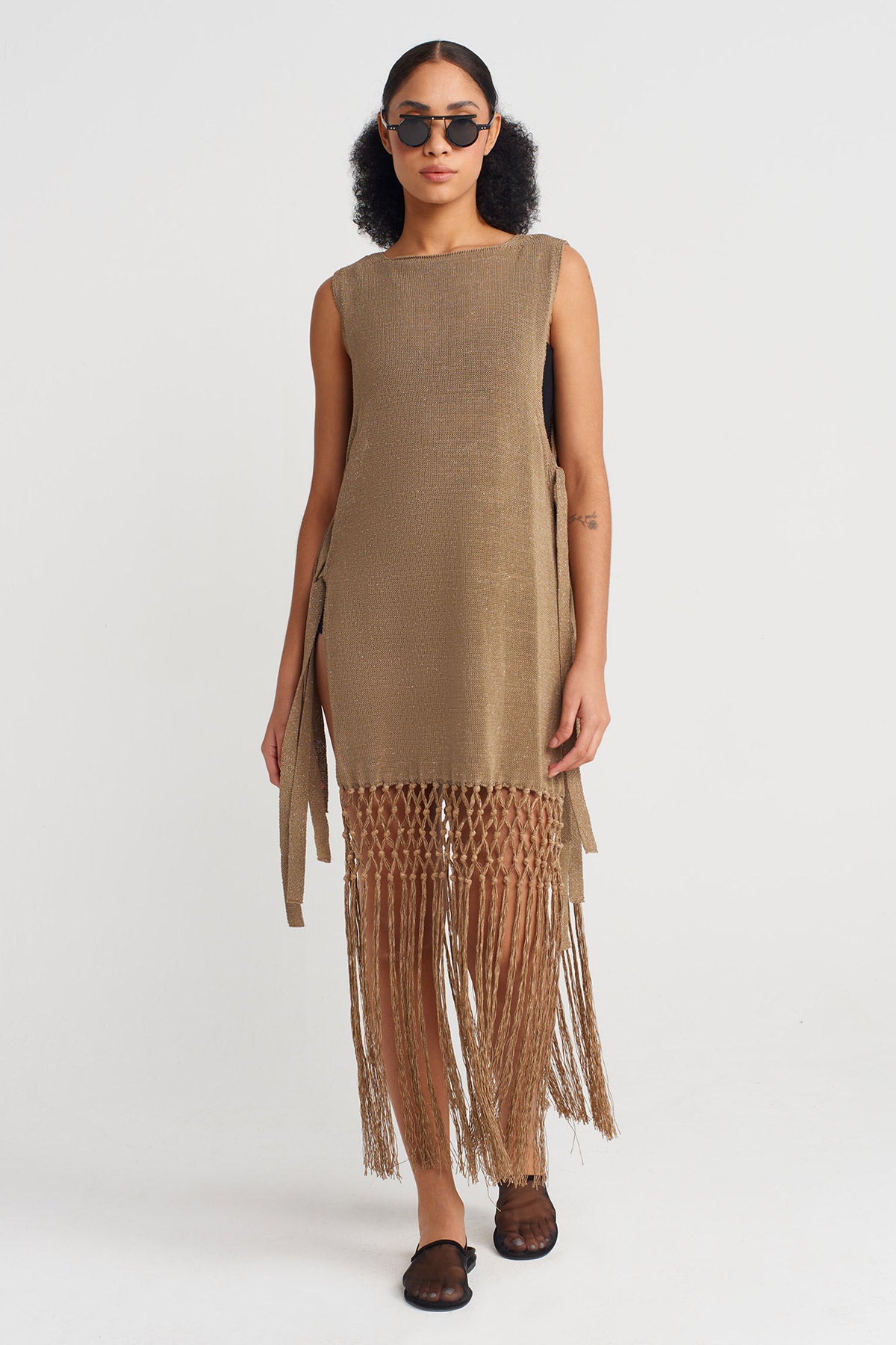 Bronz Triko, Yanlardan Bağlanır Tunik-Y251011138