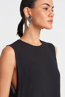 Black Chiffon Elegant Dress-Y254014148