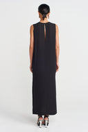 Black Chiffon Elegant Dress-Y254014148