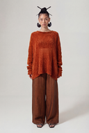 Amber Velvet Yarn Knit Sweater-Y261011056