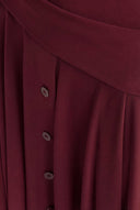 Plum Asymmetrical Draped Jersey Dress - Y264014013