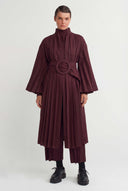 Burgundy Belt with Large Buckle - Y268018009