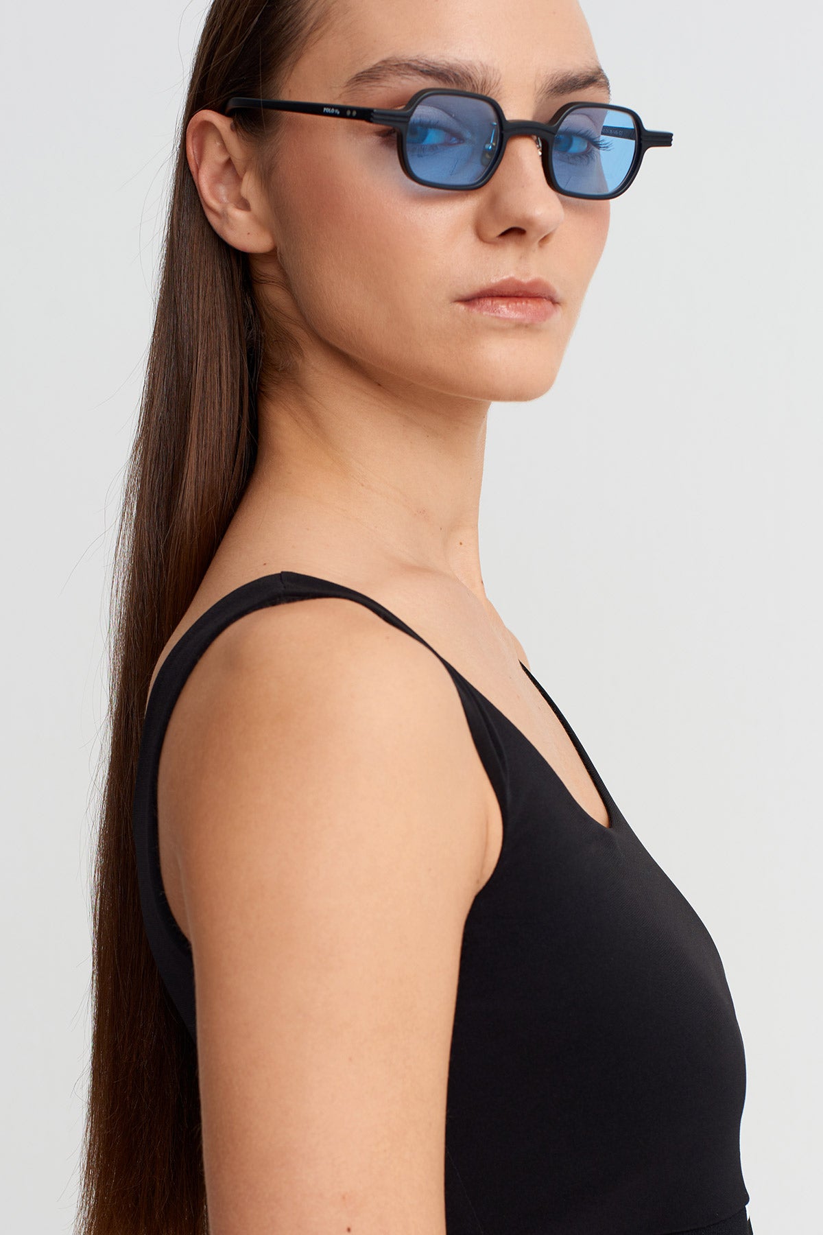 Siyah Şerit Detaylı Crop Top-Y261011003