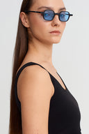 Black Stripe Detail Crop Top - Y261011003