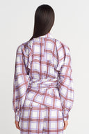 Patterned Draped Shirt - Y261011016