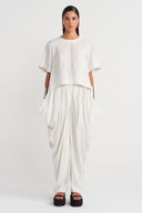 Off-White Striped Oversize Blouse - Y261011026
