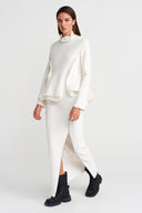 Off-White Sculptural Textured Blouse - Y261011037