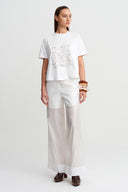 Off-White Embroidered T-Shirt - Y261011062