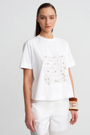 Off-White Embroidered T-Shirt - Y261011062