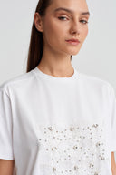 Off-White Embroidered T-Shirt - Y261011062
