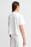 Off-White Embroidered T-Shirt - Y261011062
