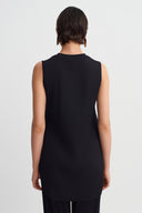 Siyah Jarse Plise T-Shirt-Y261011133