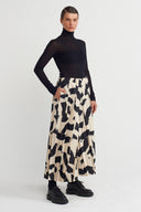 Printed Patterned Pleated Trousers - Y263013022