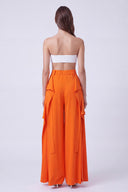 Oranj Volan Detaylı Bol Paça Pantolon-Y263013097