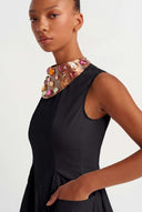 Black Poplin Maxi Dress - Y264014015
