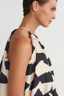 Printed Patterned Short Balloon Dress - Y264014026