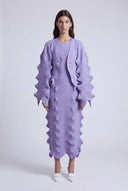 Lila Origamik Triko Hırka-Y265015090