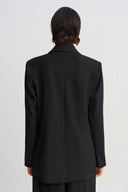 Siyah Şal Yaka Blazer Ceket-Y265015105